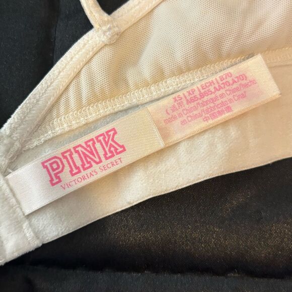 PINK Victoria’s Secret Velvet Floral Print Unlined Bralette Size XS - Picture 5 of 7